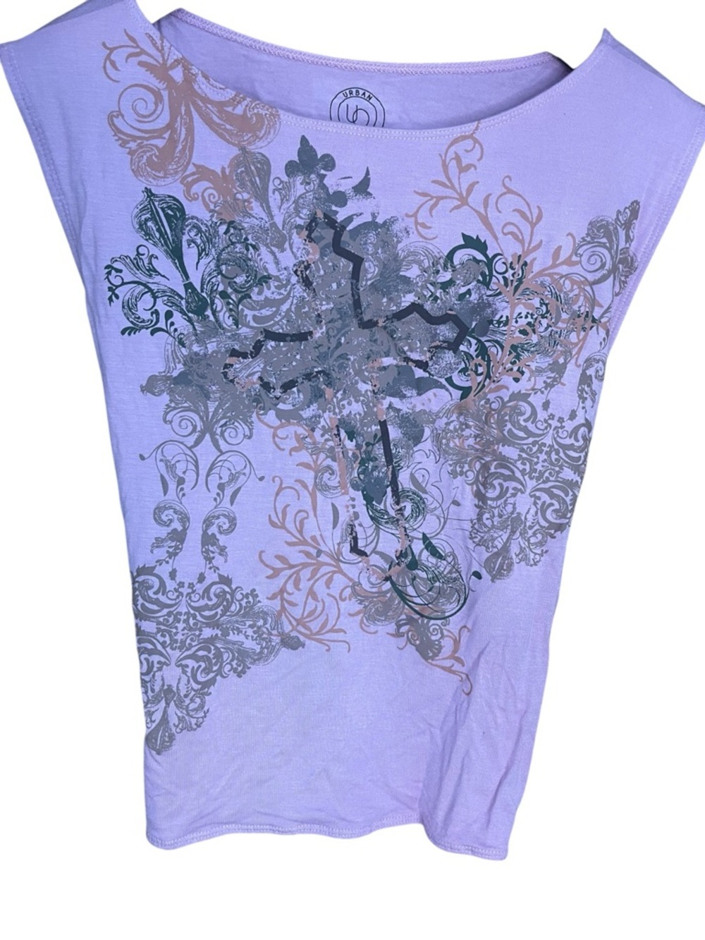 Urban Outfitters Jess Graphic Tank Top Pink